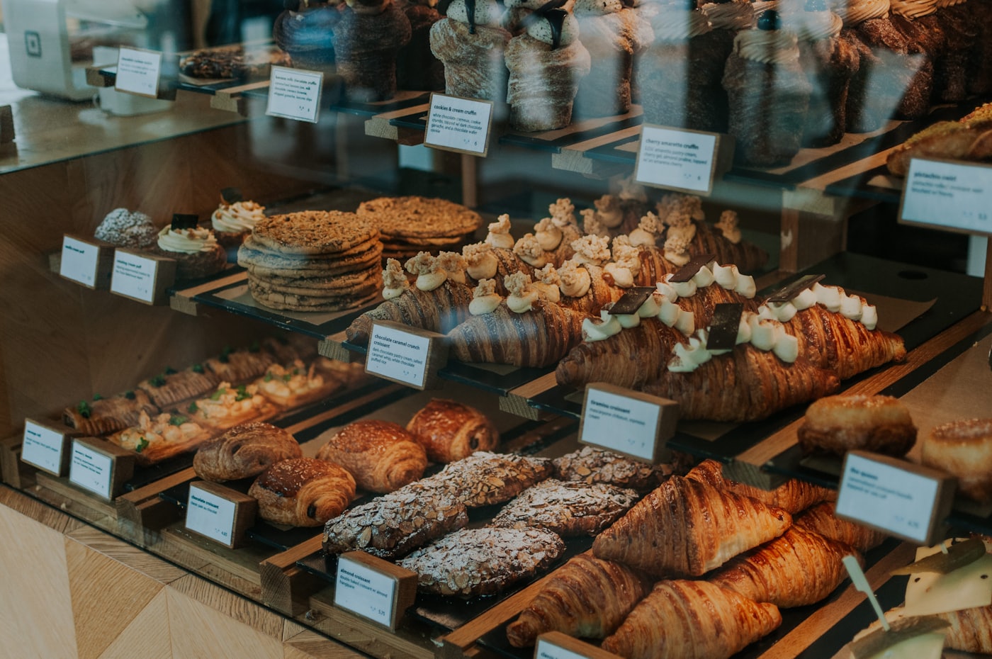 Chhabra Bakers, Karnal — the glass case